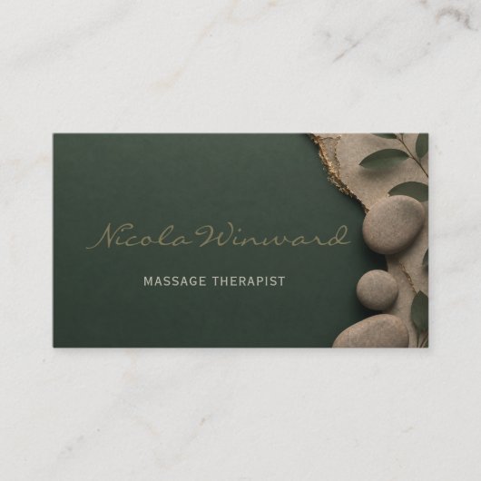 Massagetherapeut Visitekaartje (Voorkant)