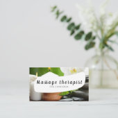 Massagetherapeut Visitekaartje (Staand voorkant)