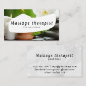 Massagetherapeut Visitekaartje (Voorkant / Achterkant)