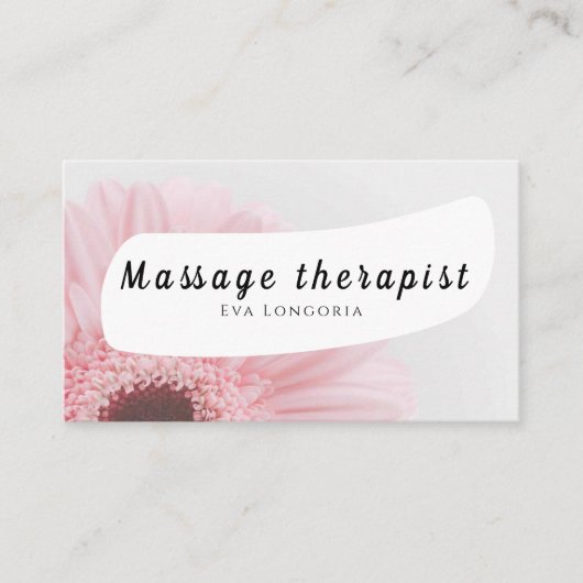 Massagetherapeut Visitekaartje (Voorkant)