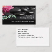 Massagetherapeut Visitekaartjes Hete Steen (Voorkant / Achterkant)