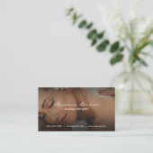 massagetherapeut | Vrouw in Spa Visitekaartje (Staand voorkant)