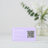 Massagetherapeut Wellness Sjablonen QR Code Visitekaartje (Staand voorkant)
