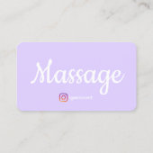 Massagetherapeut Wellness Sjablonen QR Code Visitekaartje (Achterkant)
