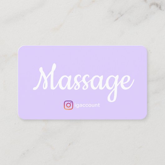 Massagetherapeut Wellness Sjablonen QR Code Visitekaartje (Achterkant)