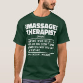 Massagetherapeut Zelfstandig naamwoord Gecertifice T-shirt (Voorkant)