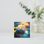 Massagetherapeut Zen Afspraakkaarten Vierkante Visitekaartje (Staand voorkant)