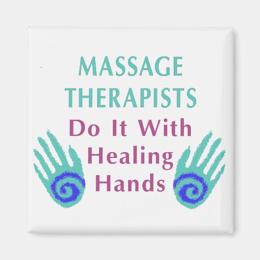 Massagetherapeuten doen het met helende handen magneet (Voorkant)