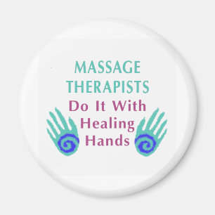 Massagetherapeuten doen het met helende handen magneet