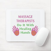Massagetherapeuten doen het met helende handen muismat (Met muis)