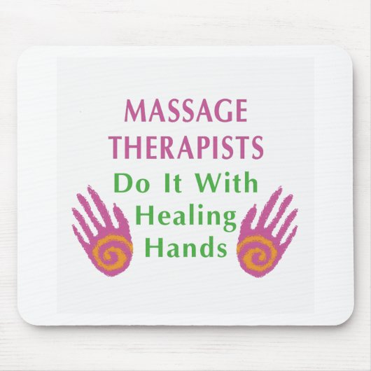 Massagetherapeuten doen het met helende handen muismat (Voorkant)