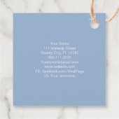 Massagetherapeutische Salon Spa Stylist Zen Steenz Bedankjes Labels (Achterkant)