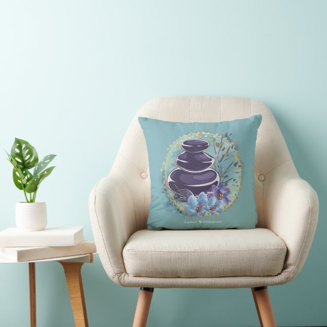 Massagetherapeutische Salon Spa Stylist Zen Stenen Kussen (Stoel)