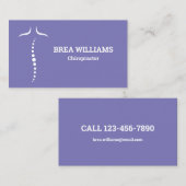 Massagetherapie 2022 met chiropractic Chiropractor Visitekaartje (Voorkant / Achterkant)