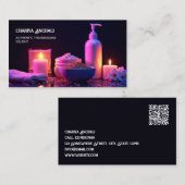 Massagetherapie aangepaste QR Visitekaartje (Voorkant / Achterkant)