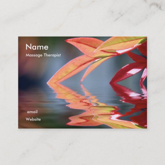 Massagetherapie... Afsprakenkaartje (Voorkant)