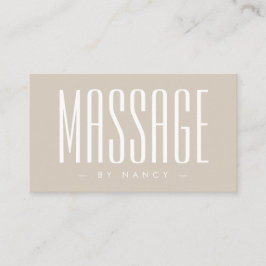 Massagetherapie Beige  Visitekaartje