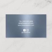 Massagetherapie bij voetgangers Moderne Stusty Blu Visitekaartje (Achterkant)