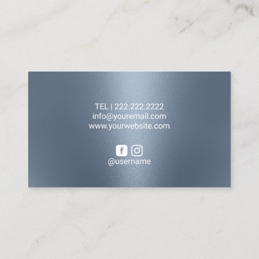 Massagetherapie bij voetgangers Moderne Stusty Blu Visitekaartje (Achterkant)