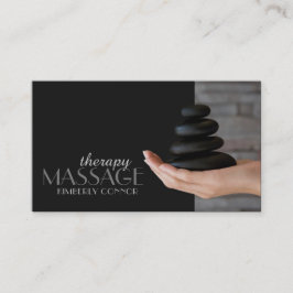 Massagetherapie Black Healing Stones Visitekaartje