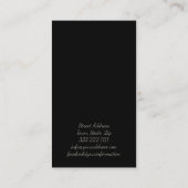 Massagetherapie Bloedbloem Kaart Visitekaartje (Achterkant)