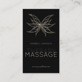 Massagetherapie Bloedbloem Kaart Visitekaartje