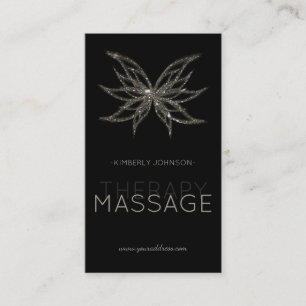 Massagetherapie Bloedbloem Kaart Visitekaartje