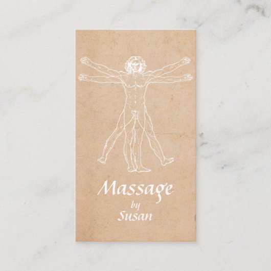 Massagetherapie Bodywork  Therapist Visitekaartje (Voorkant)