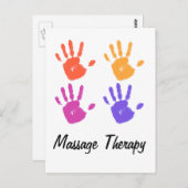 Massagetherapie briefkaart (Voorkant / Achterkant)