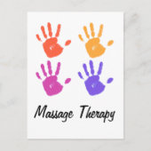 Massagetherapie briefkaart (Voorkant)