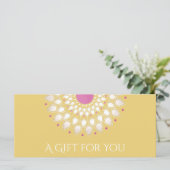 Massagetherapie Cadeaubon Lotus Bloem (Staand voorkant)