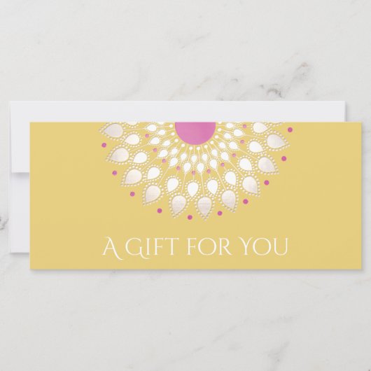 Massagetherapie Cadeaubon Lotus Bloem (Voorkant)