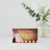 Massagetherapie /Candles Visitekaartje (Staand voorkant)