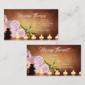 Massagetherapie /Candles Visitekaartje (Voorkant / Achterkant)