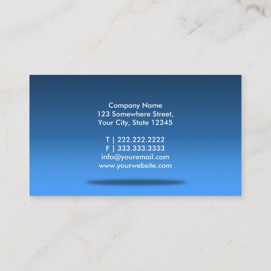 Massagetherapie Chiropractor Elegant Blue Visitekaartje (Achterkant)