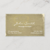 Massagetherapie Chiropractor Salon Spa  Visitekaartje (Voorkant)