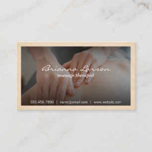 Massagetherapie Chiropractor Visitekaartje