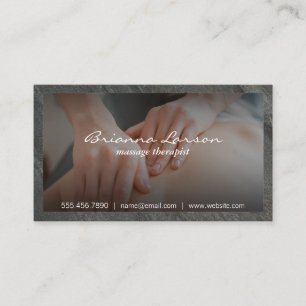 Massagetherapie Chiropractor Visitekaartje