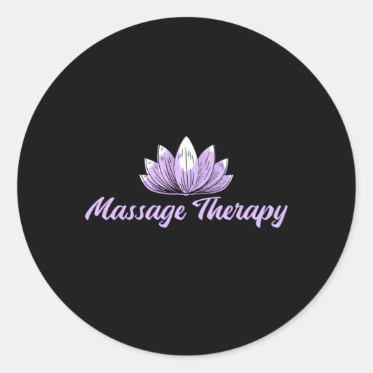 Massagetherapie de oudste vorm van bloedbad ronde sticker (Voorkant)