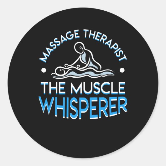 Massagetherapie De spierspier Ronde Sticker (Voorkant)
