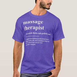 Massagetherapie definitie t-shirt