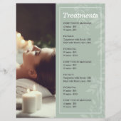 Massagetherapie Diensten Flyer Sjabloon (Achterkant)