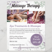 Massagetherapie Diensten Flyer Sjabloon (Voorkant)