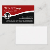 Massagetherapie Diensten Moderne Visitekaartjes (Voorkant / Achterkant)