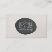 Massagetherapie, docent Meditatie Visitekaartje (Voorkant)