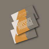 Massagetherapie Earth Tones Rustiek Visitekaartje