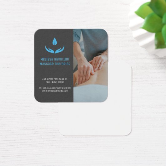 Massagetherapie | Eigenaar van Spa Vierkante Visitekaartjes (Bureau)