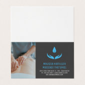 Massagetherapie | Eigenaar van Spa Visitekaartje (Buitenkant ongevouwen)