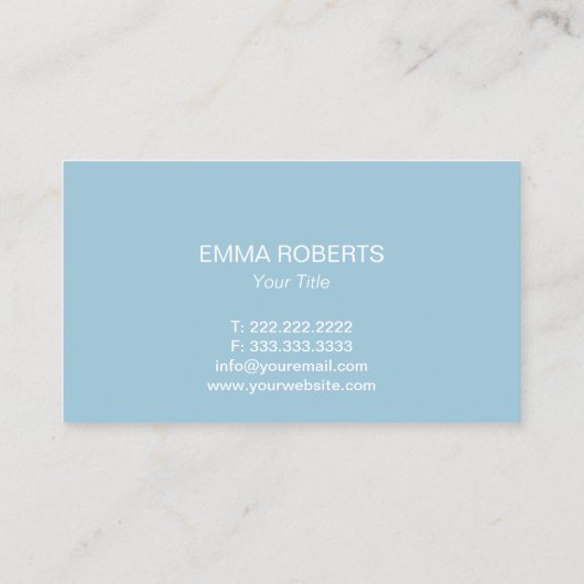 Massagetherapie Elegant Blauw Lotus Bloemen Spa Visitekaartje (Achterkant)