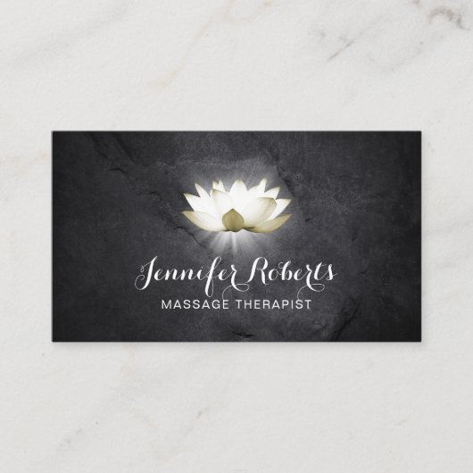 Massagetherapie Elegant Lotus Healing Salon Visitekaartje (Voorkant)